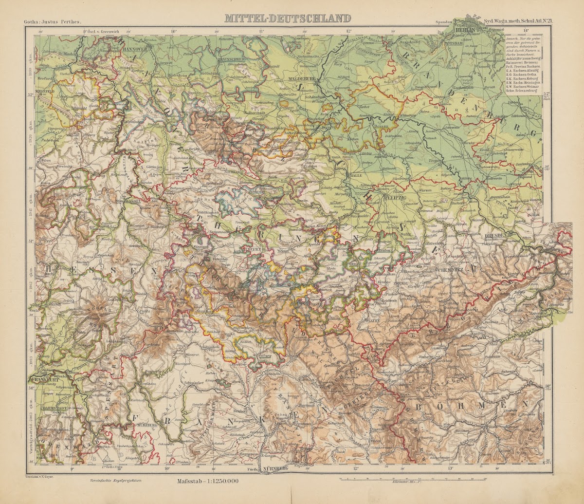 Mittel Deutschland 1904