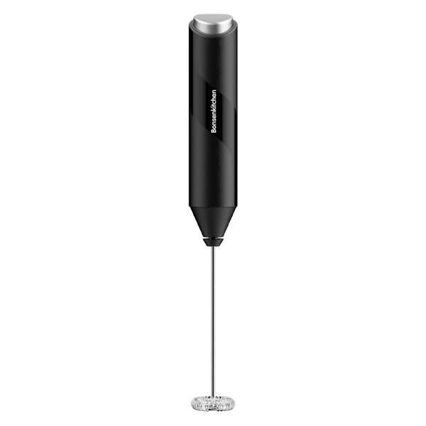 Bonsenkitchen Espumador de Leche Eléctrico con Soporte Metálico