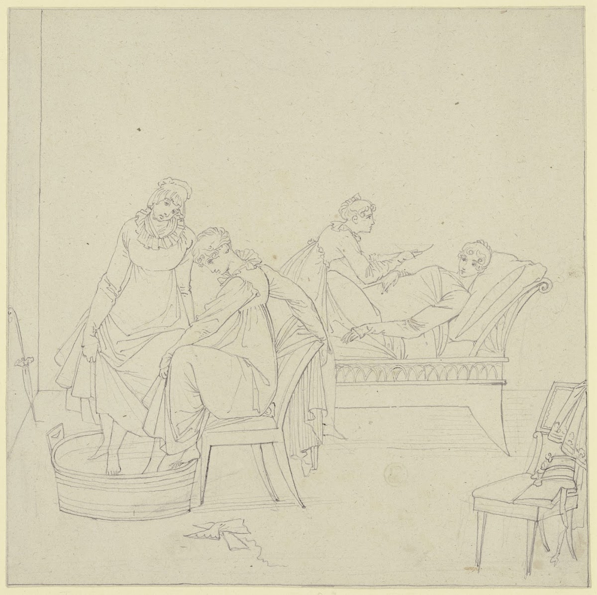 Die Damen im Negligé Taunusreise 1811