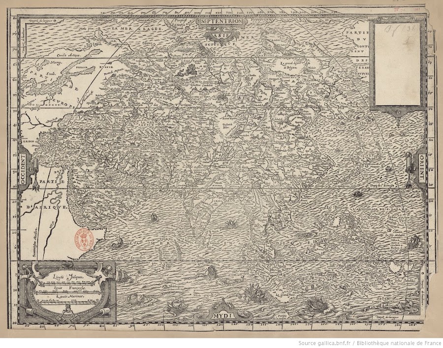 1584_Carte des provinces de la grande et petite Asie. André Thevet, cosmographe du Roy