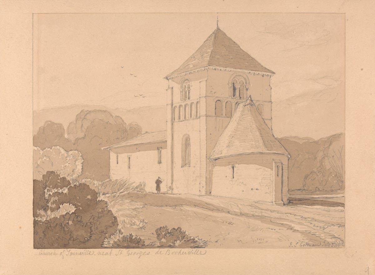 Church of Yainville near Saint Georges de Bocherville Normandy 1818