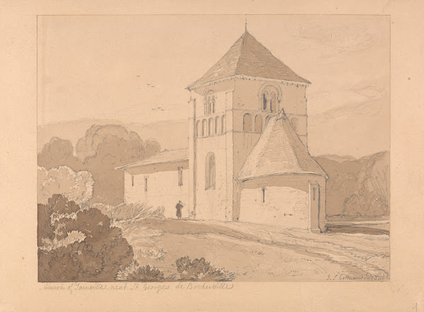 Church of Yainville near Saint Georges de Bocherville Normandy 1818