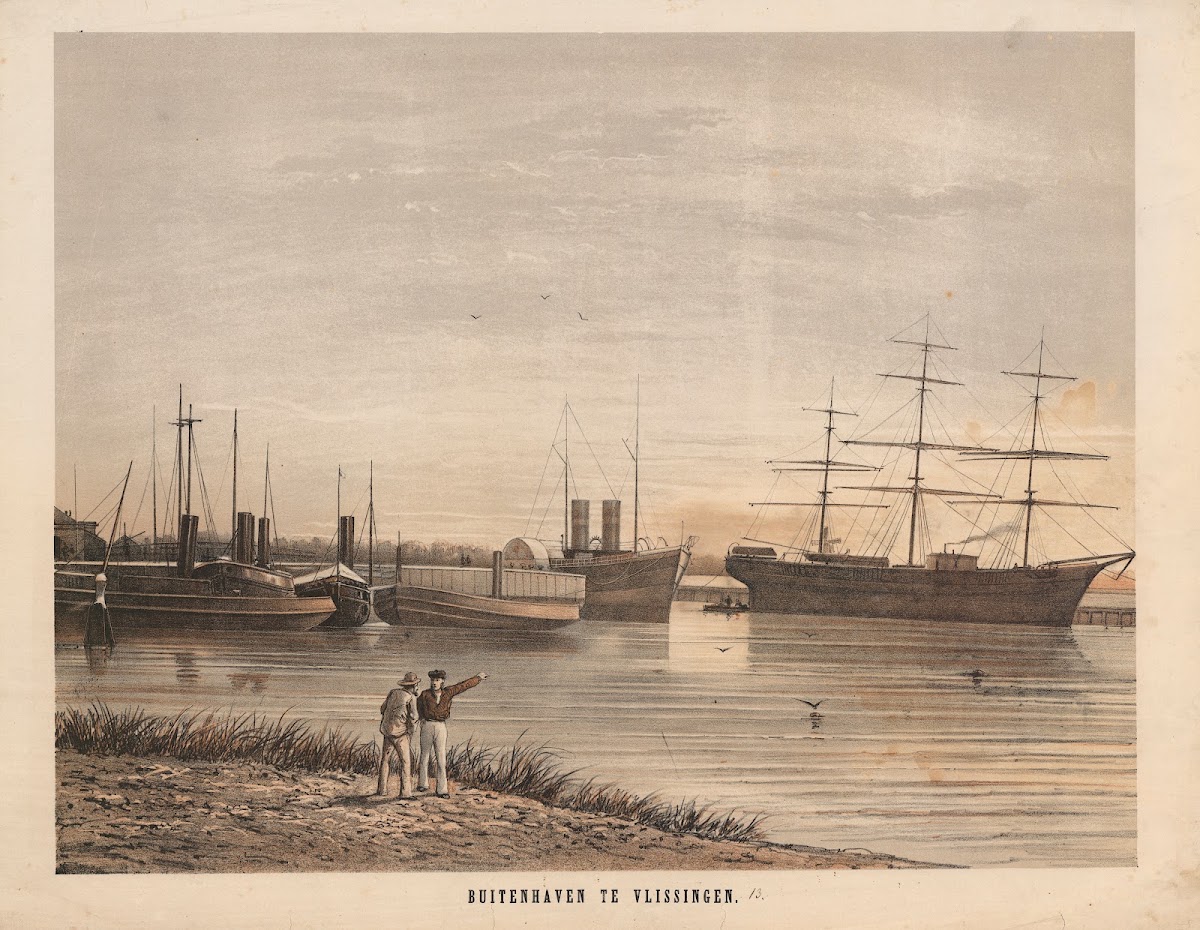 Buitenhaven te Vlissingen 1864