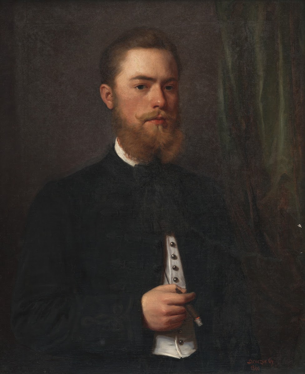 Portrait of a young man Law student Gejza Bencúr 1860
