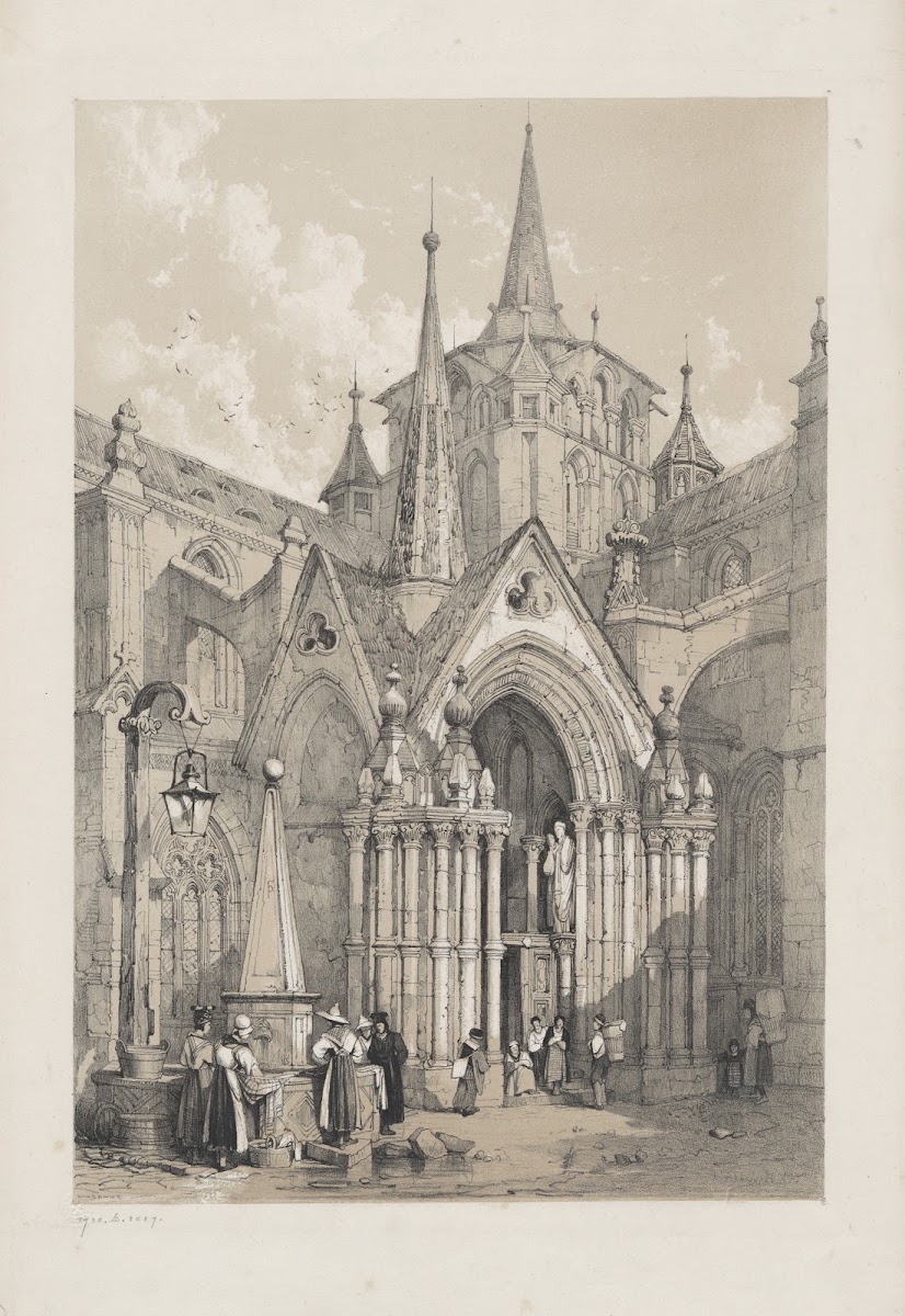 Porche sud de la Cathédrale de Lausanne 1839