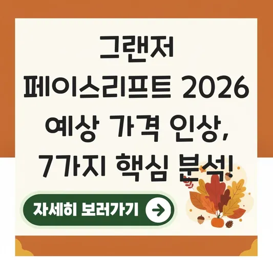 그랜저 페이스리프트 2026 예상 가격 인상