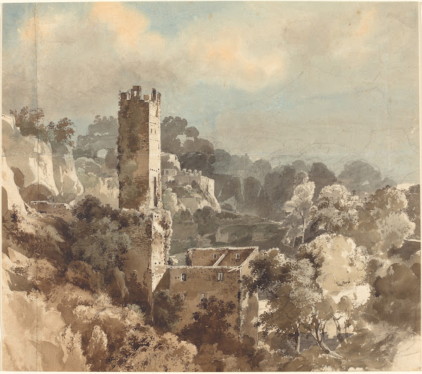 Ruins of a Fortified Tower among Wooded Hills II 1816 1821