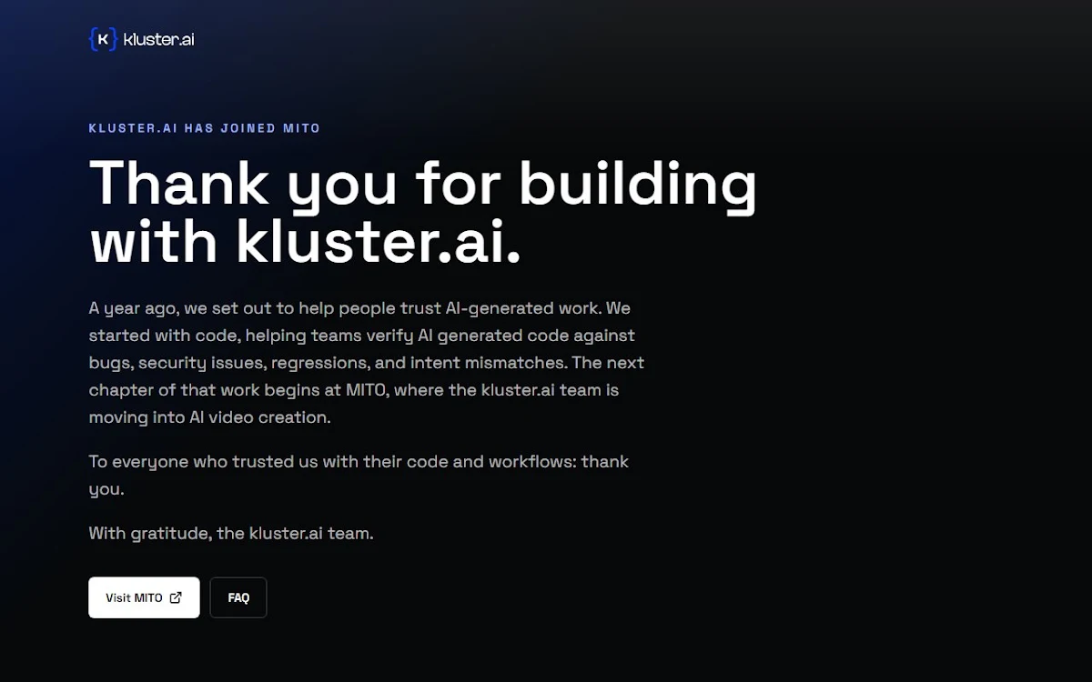 Captura de kluster.ai