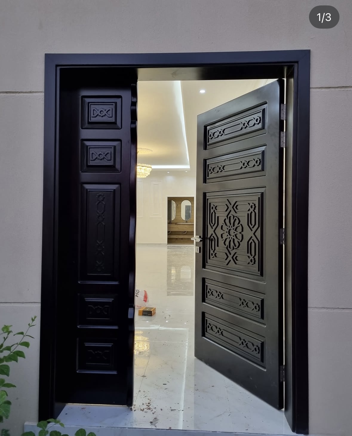 Aluminium door frame installation Fujairah UAE — Al Taher