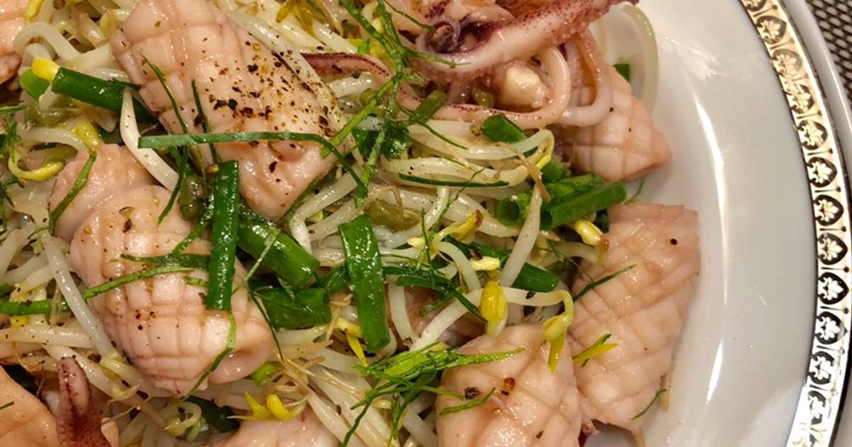Mực Xào Giá đỗ, Lá Chanh