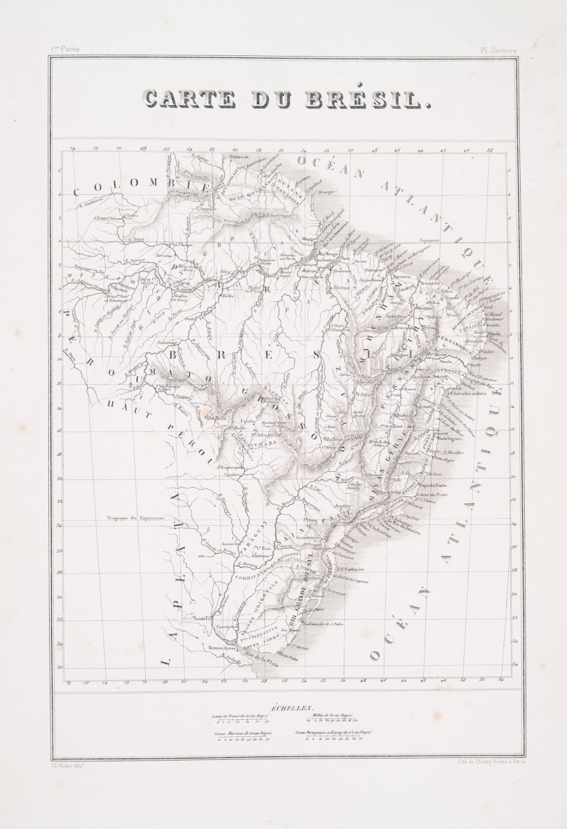Map Of Brazil 1834   1839