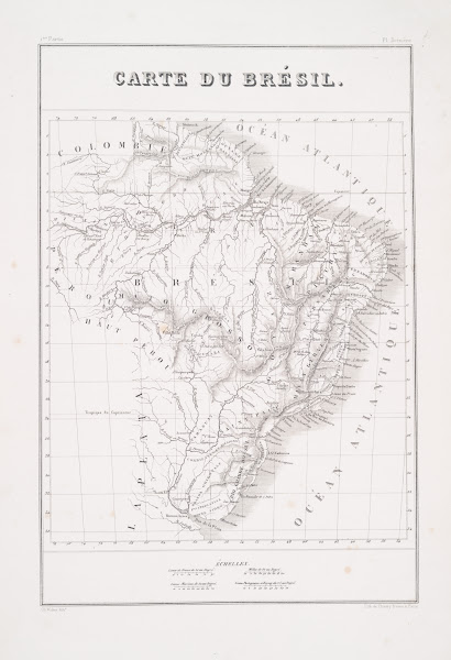 Map Of Brazil 1834   1839