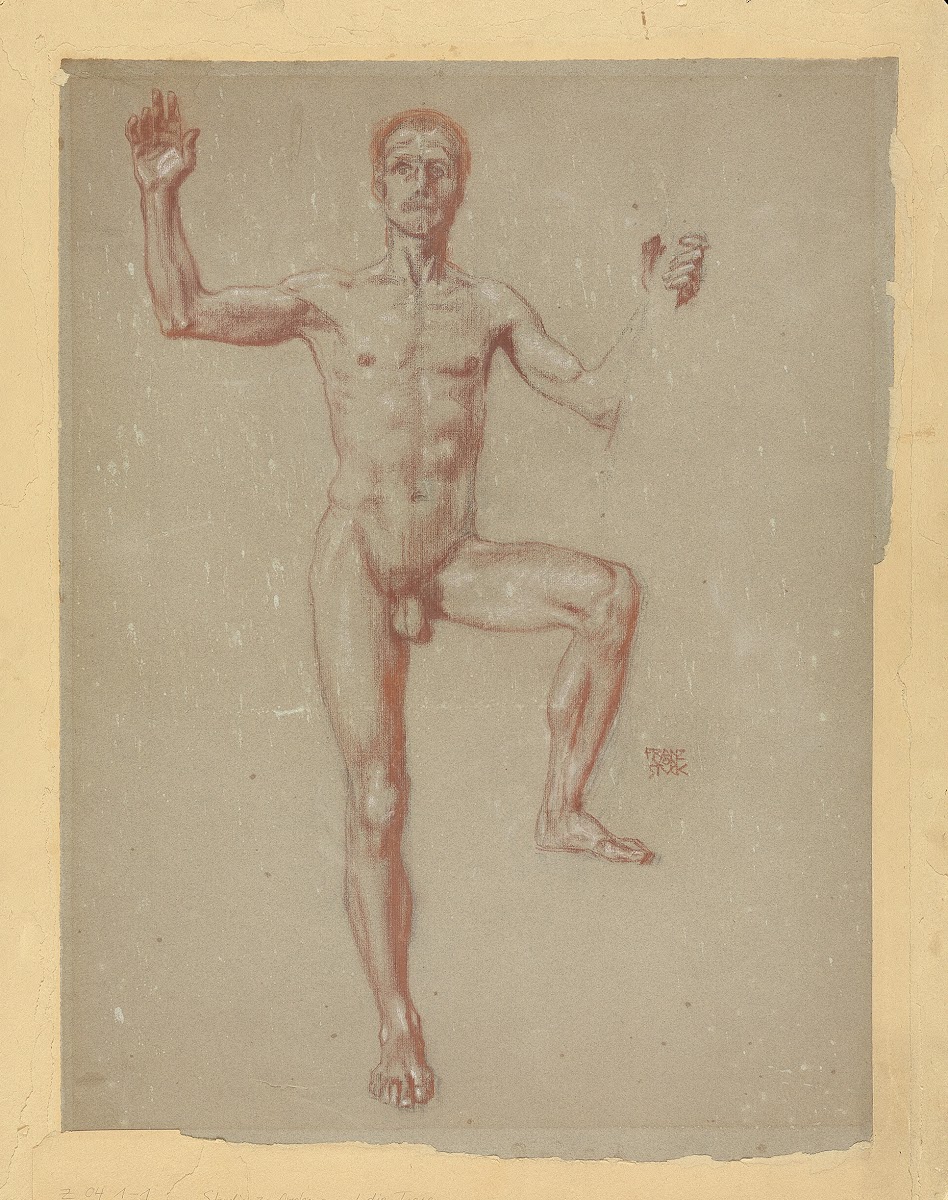 Studie zu Orpheus und die Tiere ca 1924