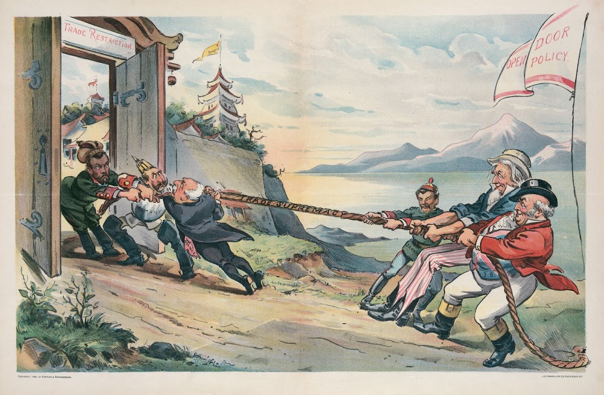The tug of war in the far east 1898