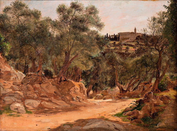 Olive Grove from Tivoli near Rome 1839
