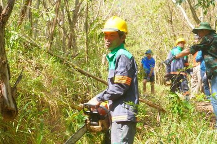 Hình ảnh khai thông đường xuyên Núi Lớn ở Vũng Tàu - Báo Người Lao Động