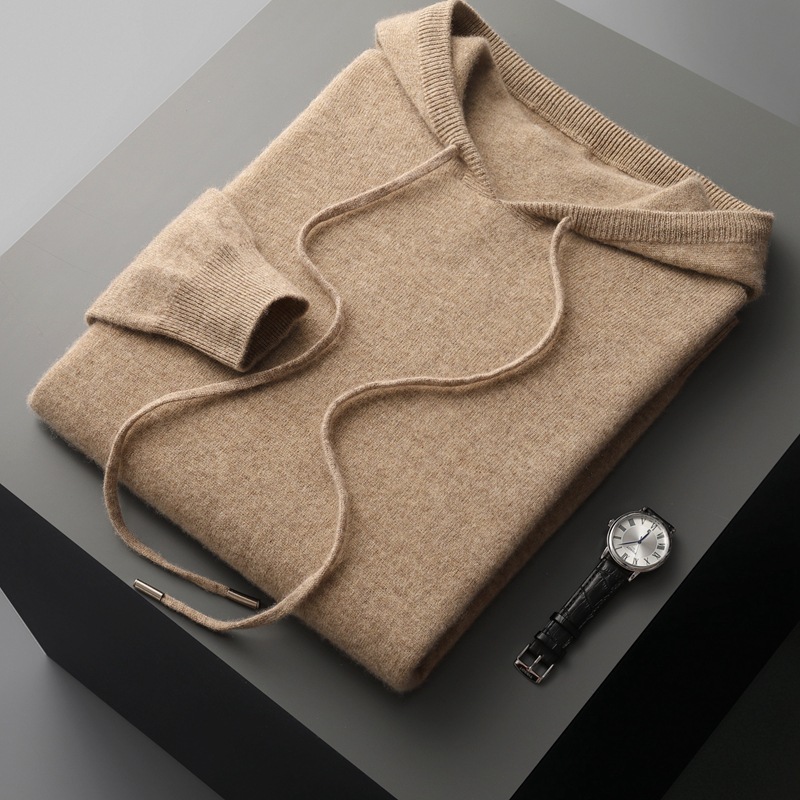 Men's Cashmere-Wool Blend Hoodie