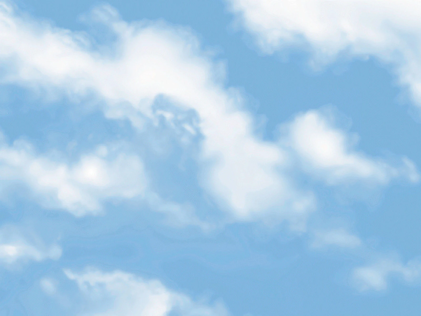 Soft Blue Sky With Clouds - Digital Art 4K Wallpaper (4096x3072)