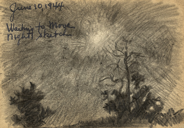Waiting to move Night sketch 1944