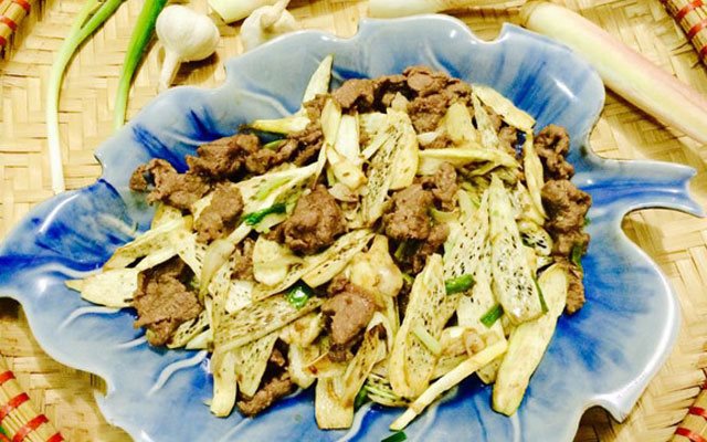 Củ Niễng Xào Thịt Bò