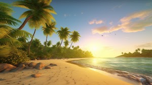 Tropical Beach Wallpaper