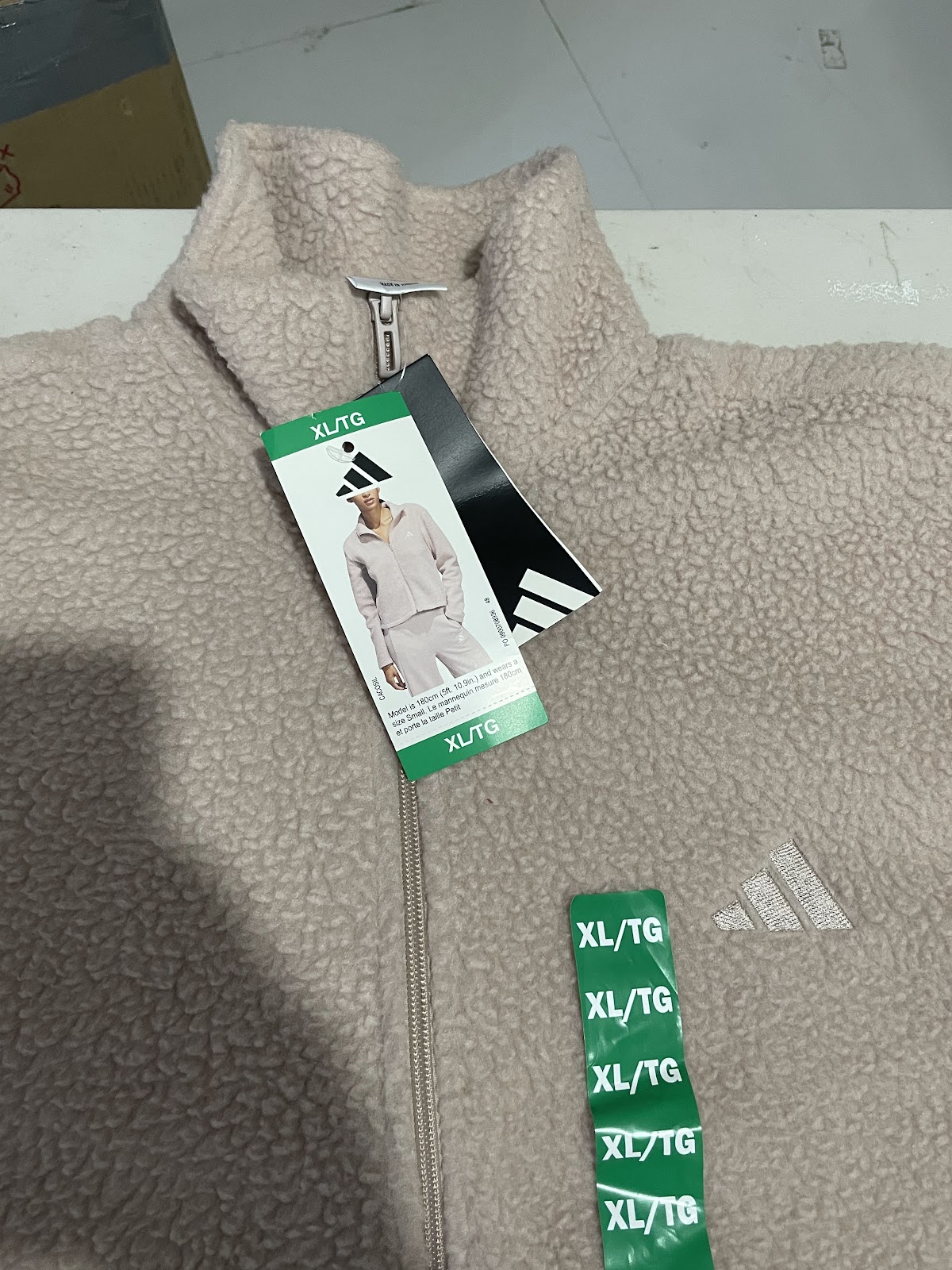 Adidas Jacket Sherpa Cream XL #1445