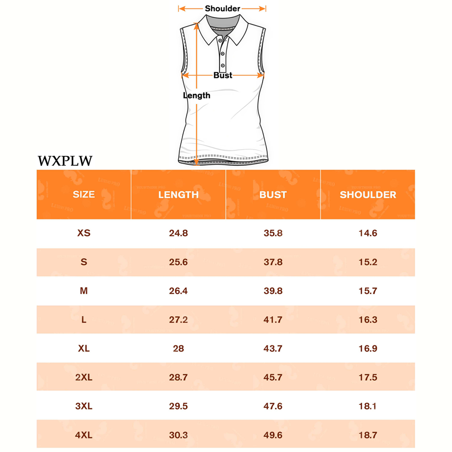 AOP Women's sleeveless polo