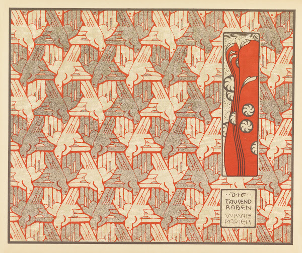 Die Tausend Raben Vorsatz Papier A Thousand Ravens Book End Paper 1901