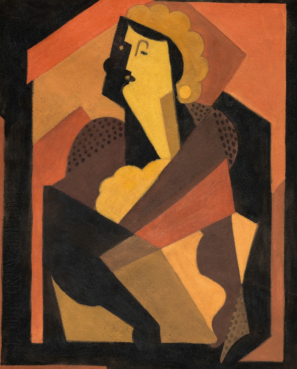 La femme au gant noir circa 1920
