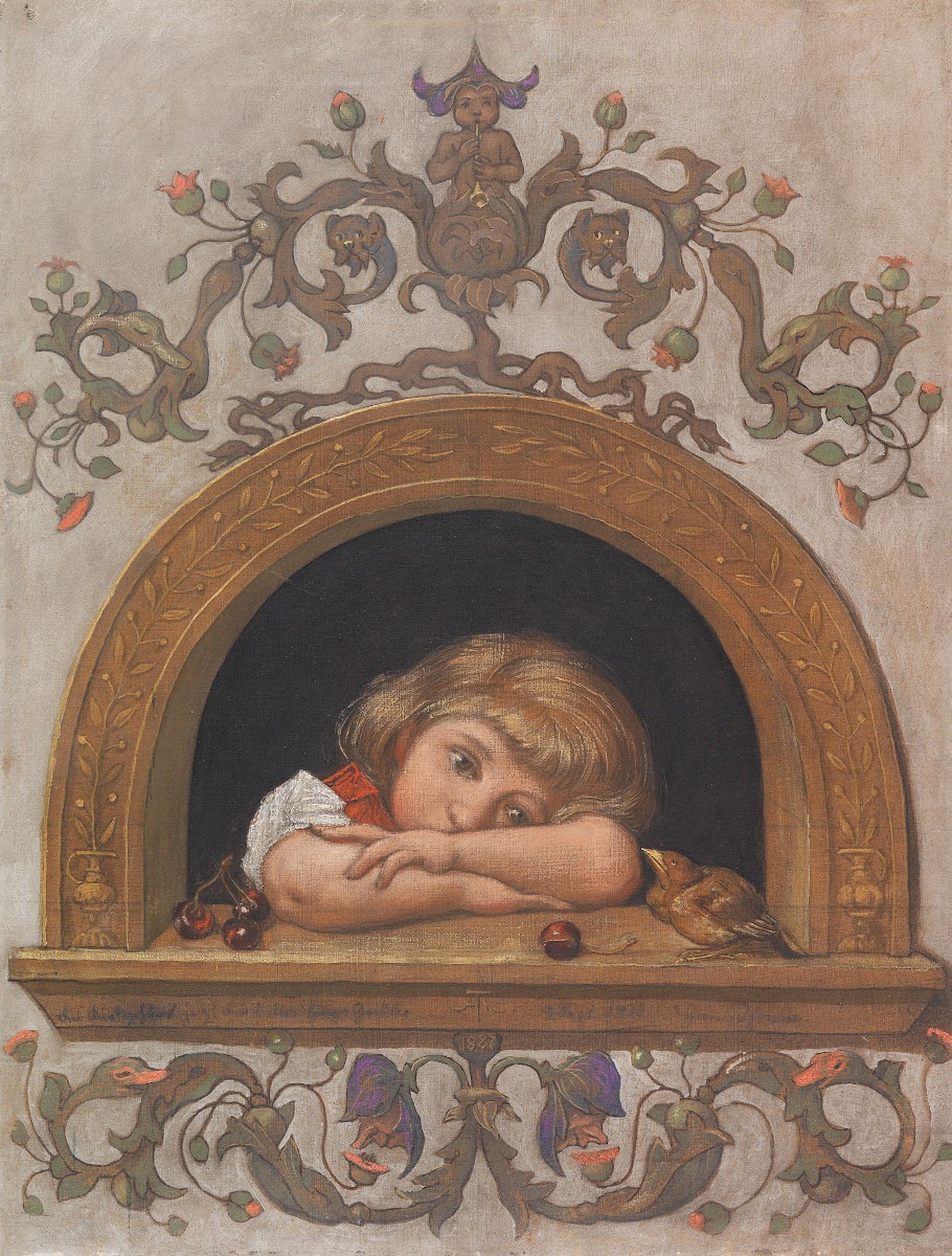 Ella am halbrunden Fenster 1887