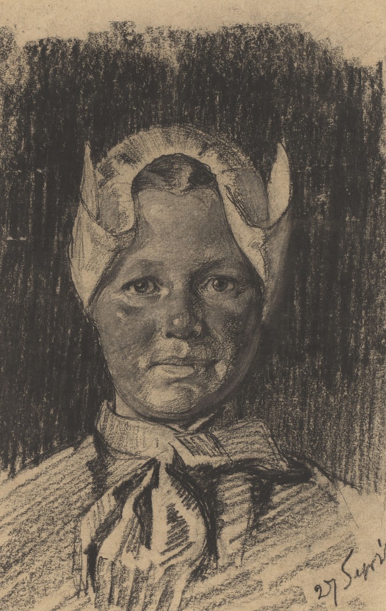 Portret van een boerin 1908