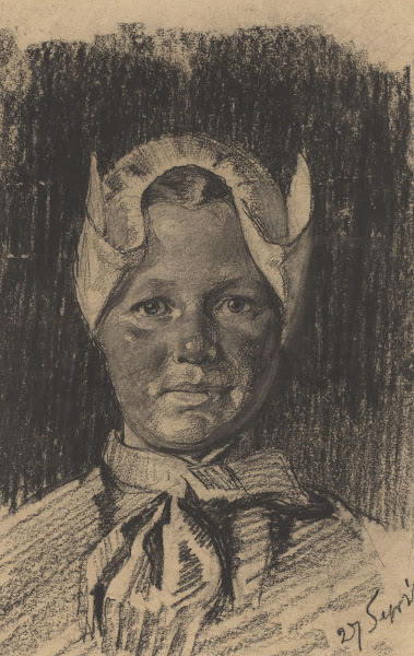 Portret van een boerin 1908