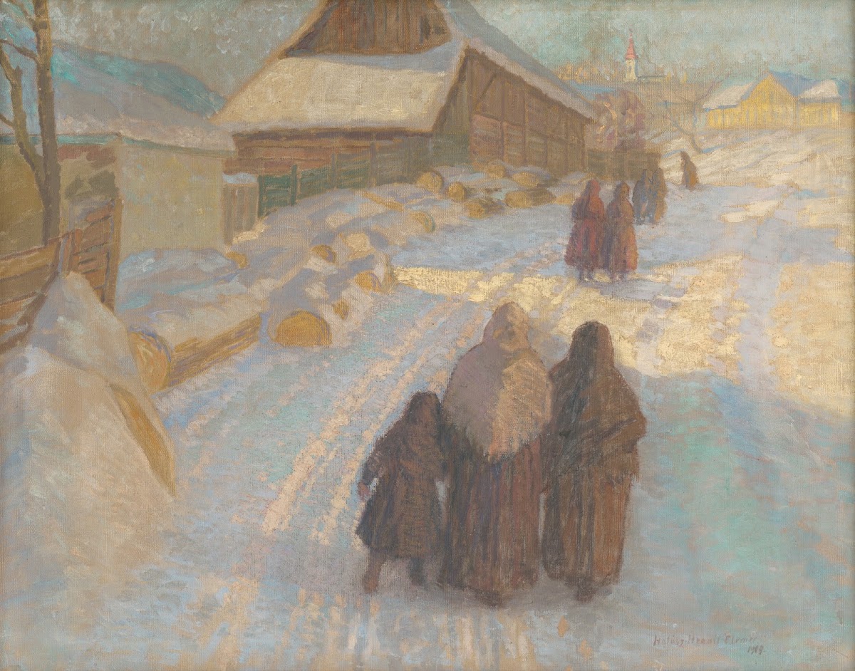 Winter in the village 1909