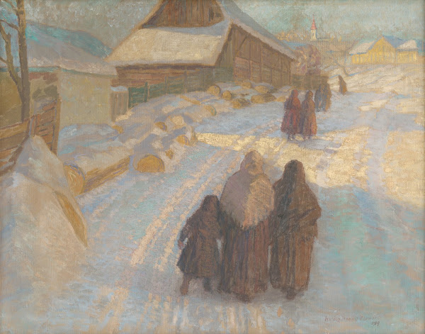 Winter in the village 1909