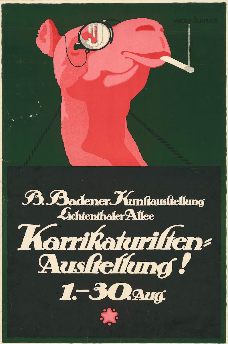 Baden Badener Kunstausstellung Karrikaturisten Ausstellung 1914