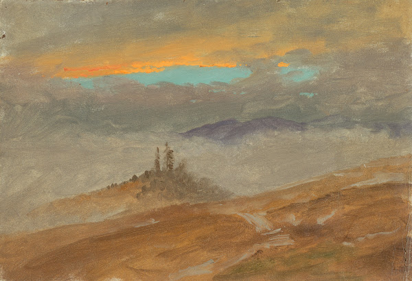Winter landscape view of Zuarry Hill twilight 185060