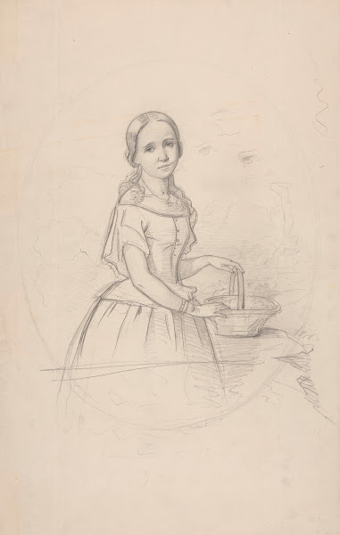Portrait of Franciszka Wołowska Sister of Feliks Jasieńskis Mother 1853