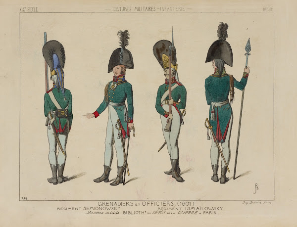 Grenadiers et officiers 1801 1869