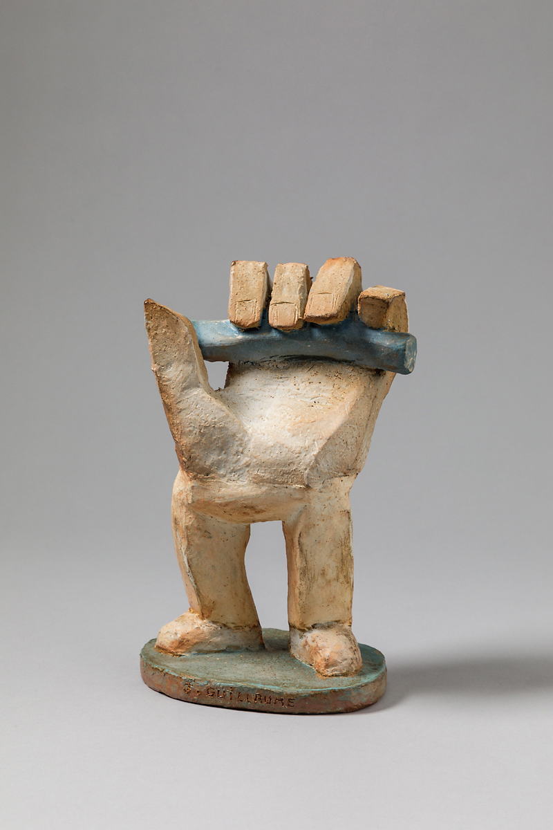 Hommage au modelage
2021 - Grès chamoté engobé et oxydes - 25 cm
