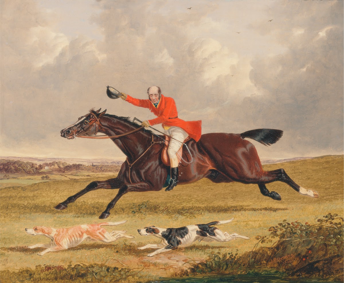 Foxhunting Encouraging Hounds 1839