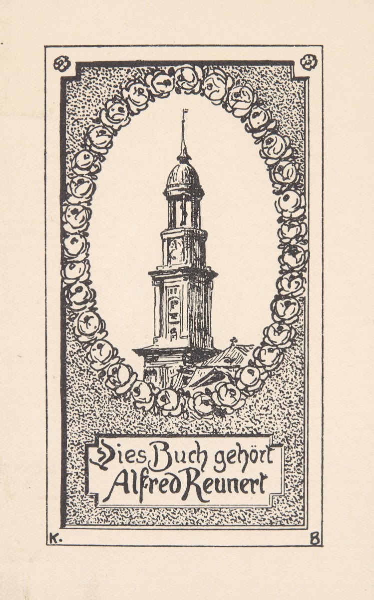 Alfred Reunert  ekslibris 1900 1920