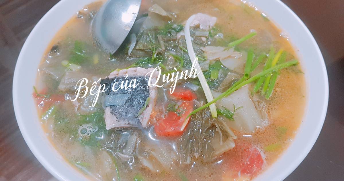 Canh cá đuối dưa cải