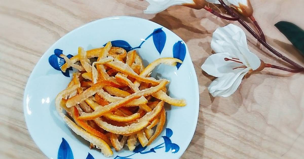 Mứt vỏ cam dùng nồi chiên không dầu