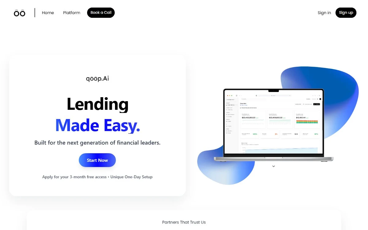Captura de qoop.ai