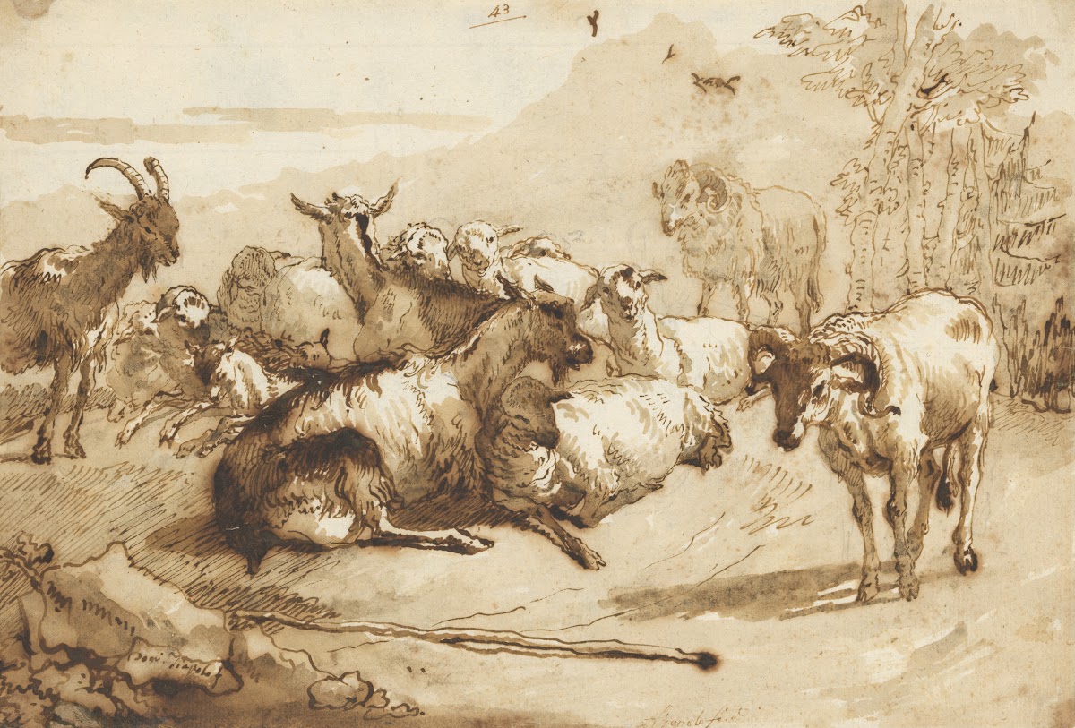 Goats and Sheep in a Landscape ca 176061
