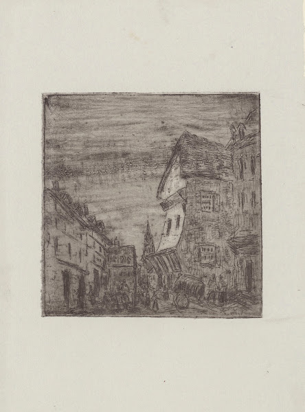 Vieille rue à Rouen rue Malpalue 1883