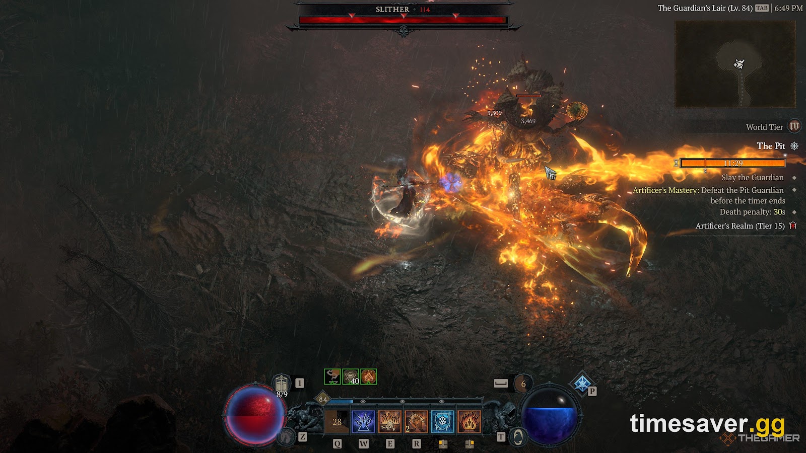 Diablo 4 Pit Guardian boss fight in the Artificer's Realm