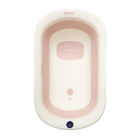 Children's bathtub Twins Foldy foldable silicone pink