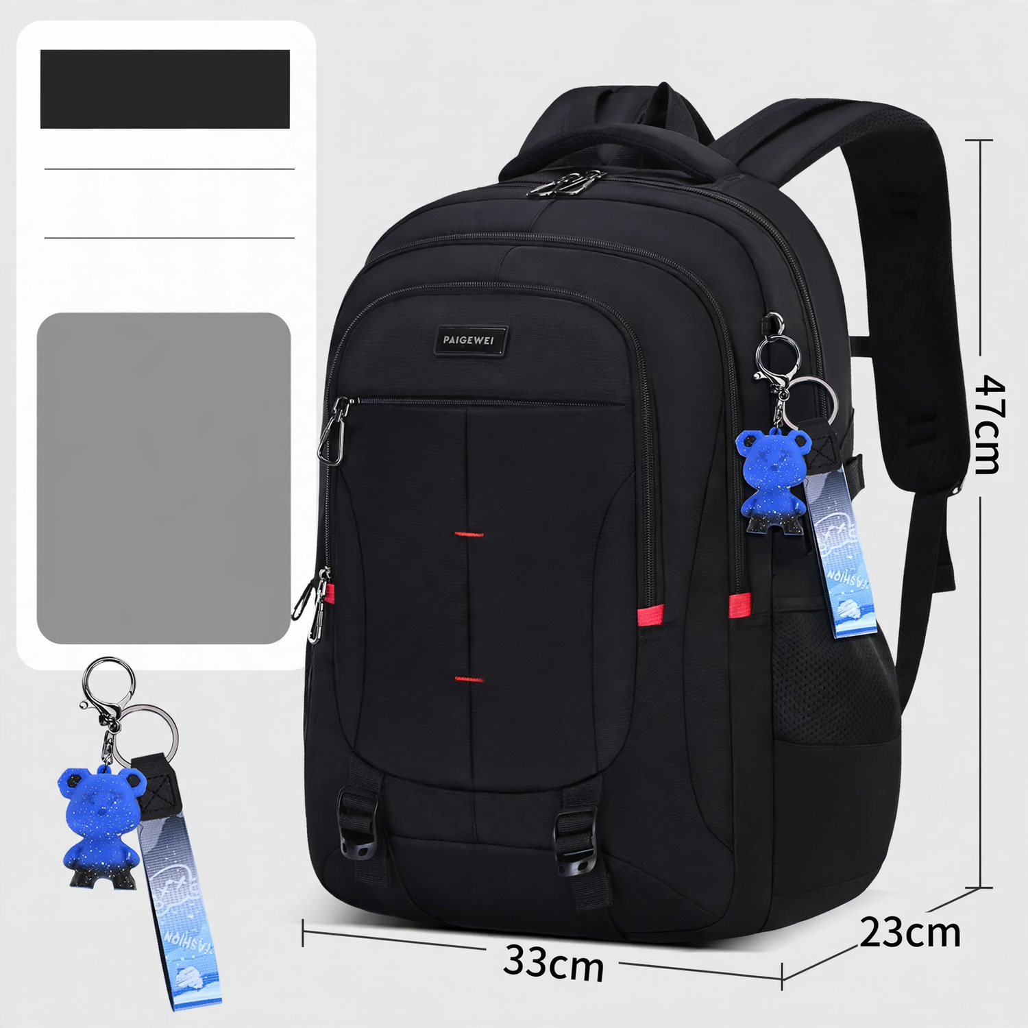 Schulrucksack mit Rolltop-Verschluss, groß