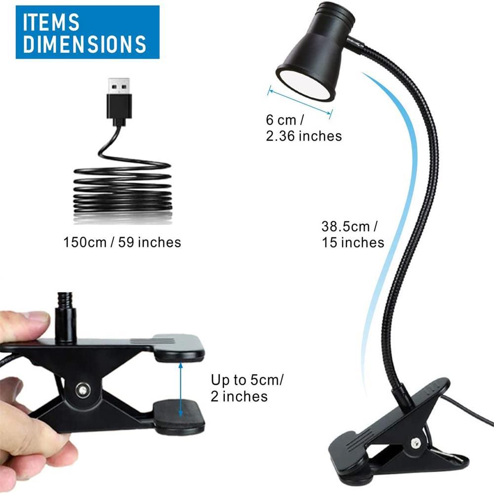 LED Desk Clamp Lamp for Study and Work